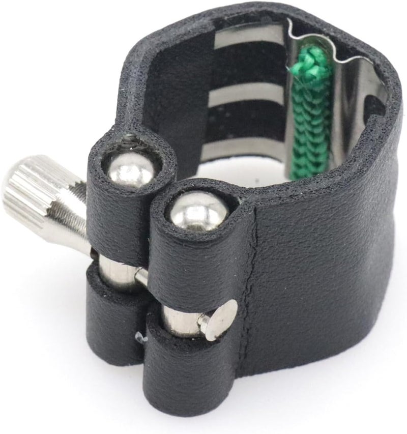 CashBeat Tenor Saxophone Ligature - Sturdy Synthetic Leather, Adjustable, Secure Fit, for Standard Tenor Saxophone, Easy Installation - Image 1